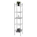 Chrome Bathroom 5-tier Tower Shelf