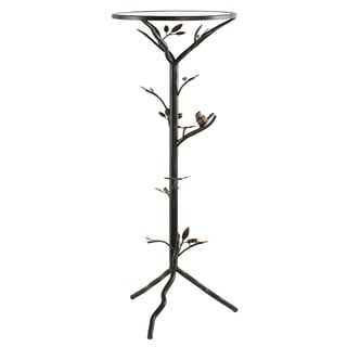 'Glass Bird' Large Metal End Table