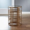 'Weave' Metal Barrel End Table