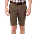 191 Unlimited Men's Slim Fit Dark Khaki Flat Front Shorts