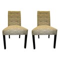 Sole Designs Bonjour 6-button Tufted Dining Chairs (Set of 2)