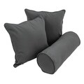 Blazing Needles Twill Decorative Pillows (Set of 3)