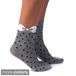 Little Bow Peek 3D Anklet Socks-Image