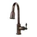 Oil Rubbed Bronze Single Handle Kitchen Faucet with Pullout Spray