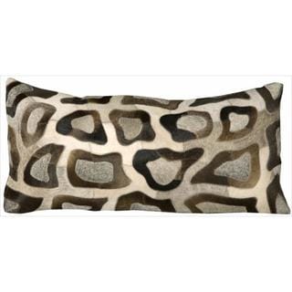 Mina Victory Cowhyde Cobble Stone Multicolor 14x30-inch Decor Pillow by Nourison