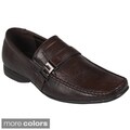 Boston Traveler Men's Square-Toe Slip-On Faux-Leather Loafers