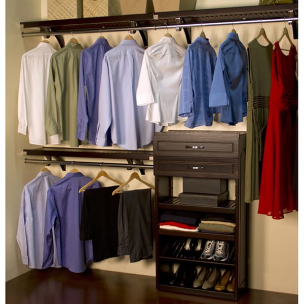 John Louis Espresso Woodcrest Closet System - 15293214 - www.bagsaleusa.com/louis-vuitton/ Shopping - Great Deals on ...