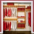 John louis 12 Inch Deep Simplicity Closet System Honey Maple
