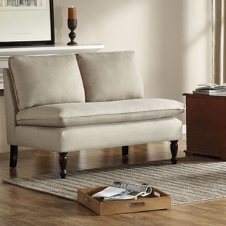 (^_-) Toulouse Beige French Seam Loveseat