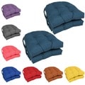 Blazing Needles 16-inch U-Shaped Twill Dining Chair Cushions (Set of 4)