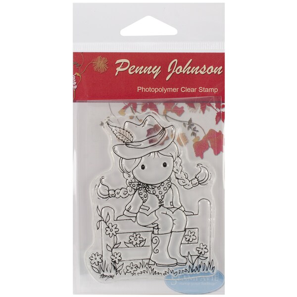 Stampavie Penny Johnson Clear Stamp Howdy Cowgirl 3 1/2in