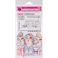 Art Impressions Girlfriends Cling Rubber Stamp-At The Movies Set