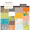 Here & There Collection Pack 12"X12"-18 Papers + Sticker Sheet