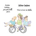 Art Impressions Girlfriends Cling Rubber Stamp-Pedal Pushers Set