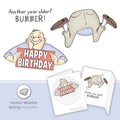 Art Impressions Shake Your Booty Cling Rubber Stamp-Bummer Set