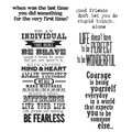 Tim Holtz Cling Rubber Stamp Set-Way With Words