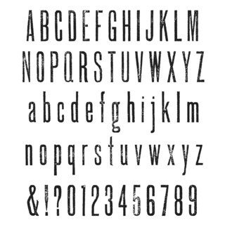 Tim Holtz Large Cling Rubber Stamp Set-Tall Text