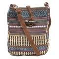 Blue Multi Woven Passport Bag