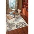 Spirals Yellow Rug (8' x 10')