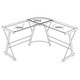 Altra Odin Glass L-shaped Computer Desk