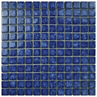 SomerTile 12 x 12-inch Tidal Square Pacific Porcelain Mosaic Tile (Pack of 10)