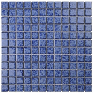 SomerTile 12 x 12-inch Watermark Square Catalan Porcelain Mosaic Tile (Pack of 10)