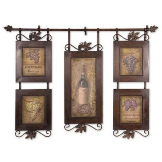 Hot Deal Grace Feyock 'Hanging Wine' Framed Art