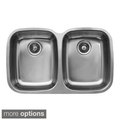 Ukinox 50/50 Stainless Steel Double Bowl Undermount Sink