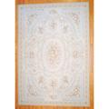 Sino Hand-woven Flat-weave Aubossan Beige/ Brown Wool Rug (9'10 x 14')