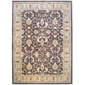 Afghan Hand-knotted Vegetable Dye Brown/ Beige Wool Rug (12'9 x 17'7)