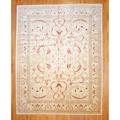 Afghan Hand-knotted Vegetable Dye Ivory/ Beige Wool Rug (11'4 x 14'4)