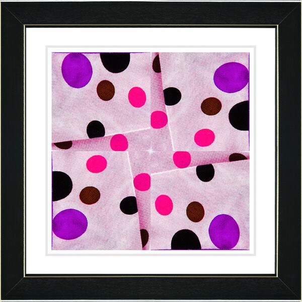 Studio Works Modern 'Pink Origami Star' Framed Print