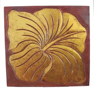 Hand-Carved 'Puc-Flower' Wall Panel (Indonesia)