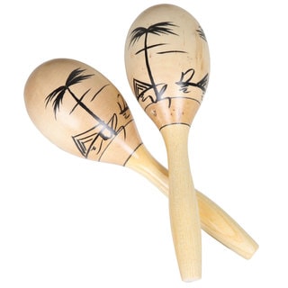 Set of 2 Wooden Maracas (China)
