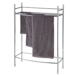 Chrome Three Rack Towel Stand