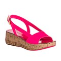 Miu Miu Women's Patent Leather Cork Wedge Sandals