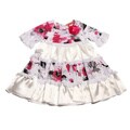 Funkyberry Girls Floral Print Lace Ruffles Dress