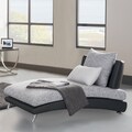 'Khloe' Modern Monochromatic Chaise Lounge