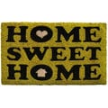 Home Sweet Home Green Coir/ Vinyl Doormat (1'5 x 2'5)