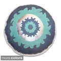 18-inch Round Suzani Decorative Throw Pillow