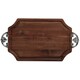 Monogrammed Walnut Cutting Board with Handles