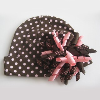 Bobitty Boo 'Curly Q' Infant's Korker Ribbon Clip Cotton Knit Hat
