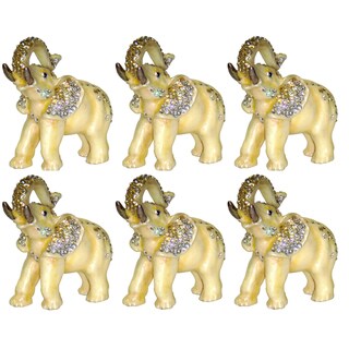 Cristiani Enameled Elephant Trinket Box with Crystals (Pack of 6)