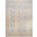 Afghan Hand-knotted Vegetable Dye Light Blue/ Gold Wool Rug (13' x 17'5)