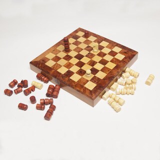 Thuya Wood Large Chess and Backgammon Game Set (Morocco)