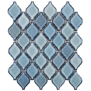Best Shopping SomerTile 11 x 9.75-inch Casablanca Orion Porcelain Mosaic Tile (Pack of 10)
