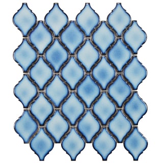 Price Aquify SomerTile 11 x 9.75-inch Casablanca Aella Porcelain Mosaic Tile (Pack of 10)