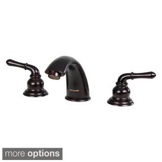 Dyconn Faucet Trinity Modern 3-hole Oil-rubbed Bronze Bathroom Faucet with Overflow Pop-up Drain Assembly