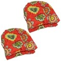 Blazing Needles U-shaped Outdoor Chair Cushions (Set of 4)