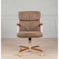 Casual Dining Cushion Swivel and Tilt Rolling Caster Chair